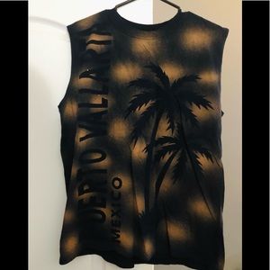 Mens Puerto Vallarta Tropical Sleeveless Shirt